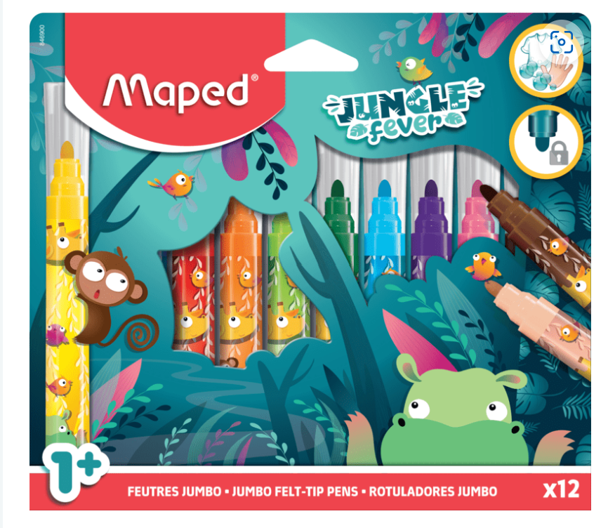 Felt-tip pen Maped Jungel Fever, from 1st year +